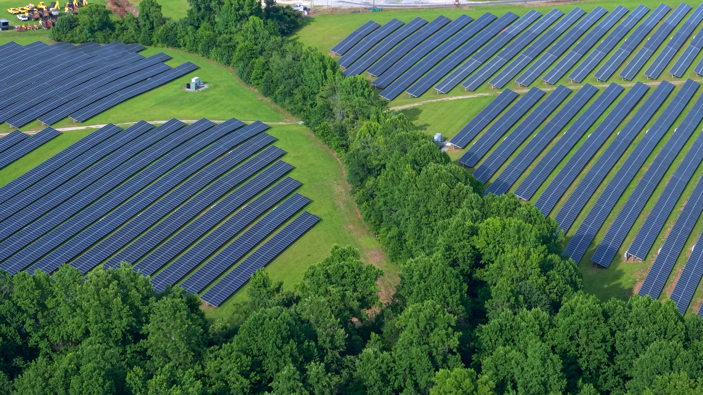 Solar field representing off-grid and hybrid energy systems