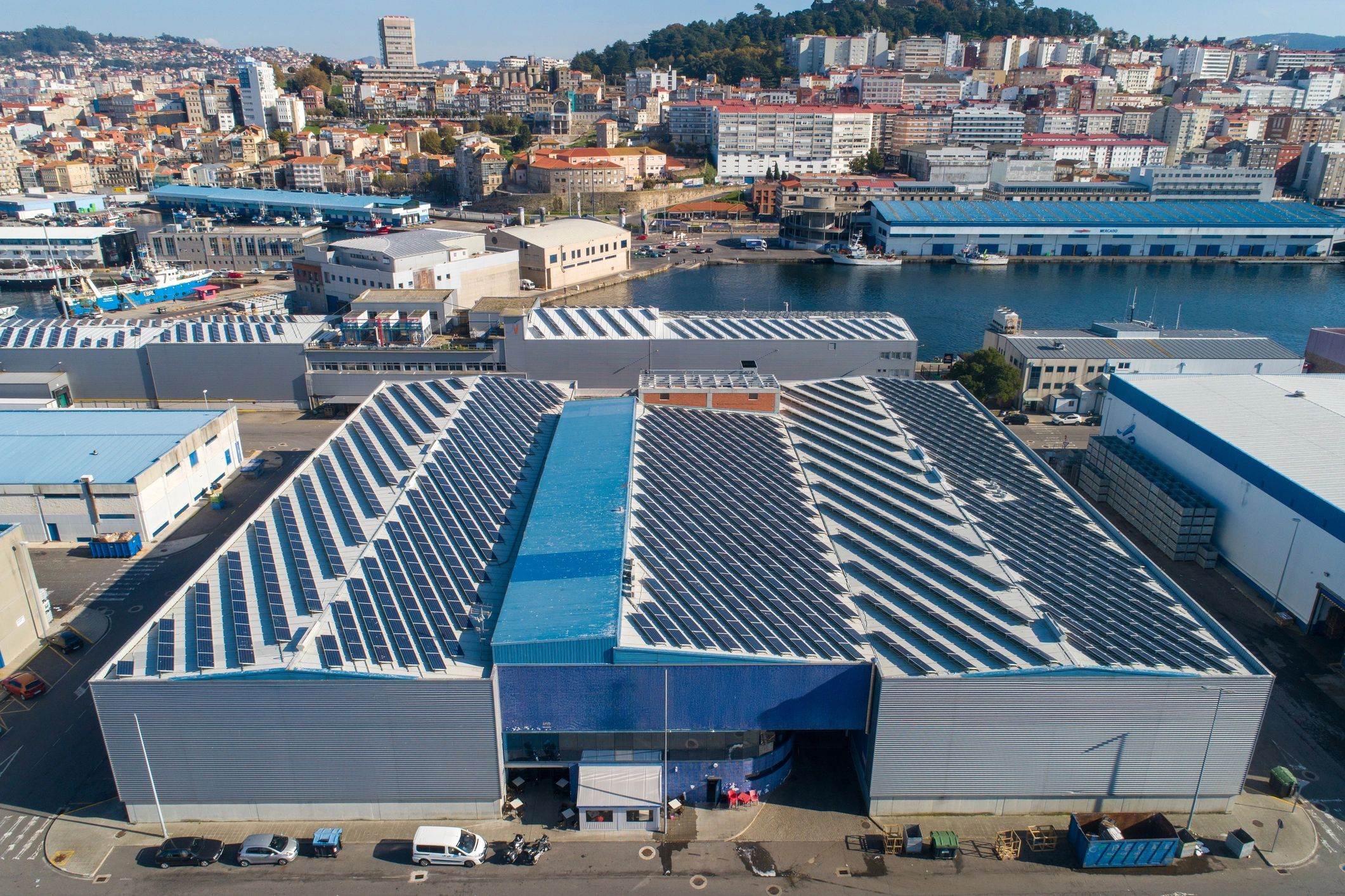 Industrial solar rooftop installation