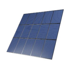 Solar panel module for renewable energy, 3d illustration