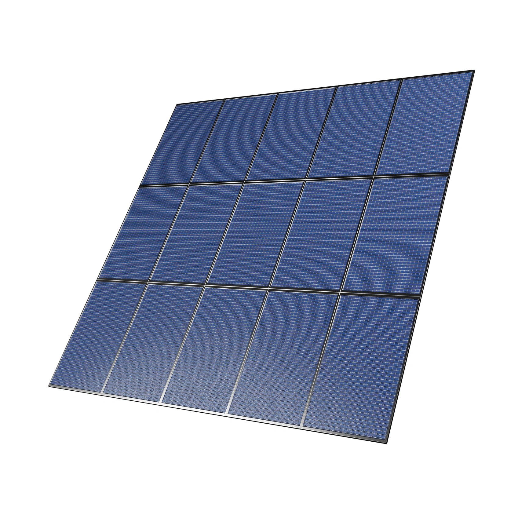 Solar panel module illustration